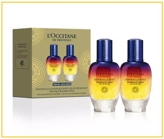 L'OCCITANE 歐舒丹重置二重奏蠟菊煥活雙效精華兩件套裝 LOCCITANE RESET SERUM DUO SET 50ML X2