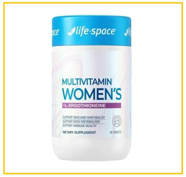 LIFE SPACE 益倍適女性專用複合維他命+麥角硫因30粒 MULTIVITAMIN WOMEN'S + L-ERGOTHIONEINE 30 TABLETS