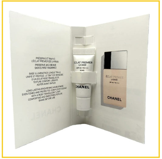 CHANEL 香奈兒妝前乳滋潤小樣 ECLAT PRIMER MOISTURIZING LA BASE #ROSE 2.5ML