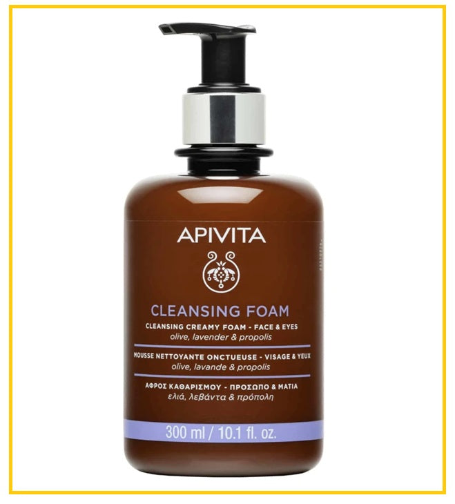 APIVITA 艾蜜塔薰衣草泡棉潔面 CLEANSING FOAM CLEANSING FOAM FOR FACE & EYES WITH OLIVE & LAVENDER 300ML