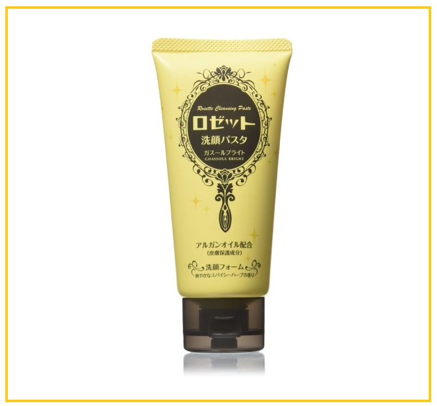 ROSETTE 礦物透亮洗面膏黃 CLEANSING PASTE GHASSOUL BRIGHT YELLOW 120G