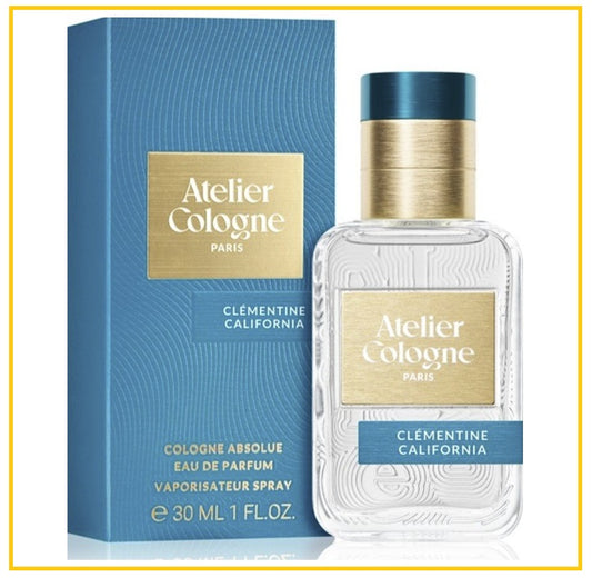 ATELIER 歐瓏加州盛夏精醇中性濃香水 COLOGNE CLEMENTINE CALIFORNIA COLOGNE ABSOLUE EDP 30ML