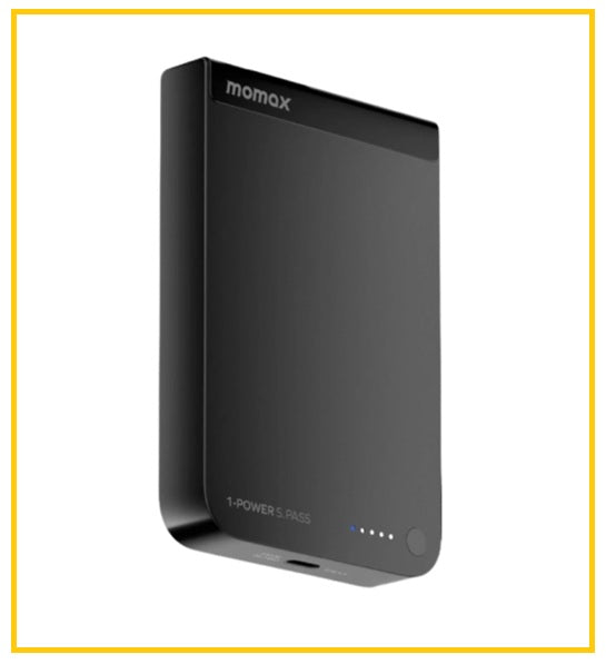 MOMAX 磁吸流動電源 1-POWER S.PASS 10000MAH QI2 MAGNETIC WIRELESS BATTERY PACK #BLACK / #TITANIUM / #ORANGE IP162Q2D / IP162Q2L / IP162Q2M