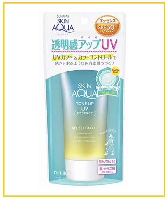 ROHTO 樂敦美肌防曬飾底乳薄荷綠 SKIN AQUA TONE UP UV ESSENCE MINT GREEN 80G