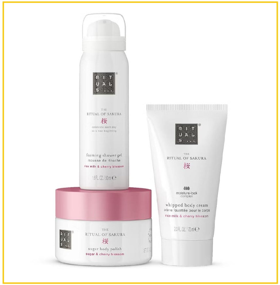RITUALS 儀式身體磨砂膏泡沫沐浴露身體乳套裝 THE RITUAL OF SAKURA SET