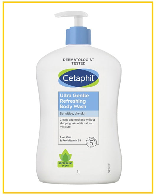 CETAPHIL 舒特膚温和沐浴露綠色清香型 ULTRA GENTLE REFRESHING BODY WASH 1000ML