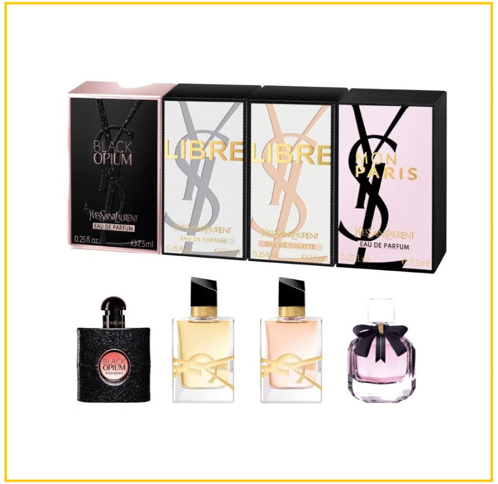 YVES SAINT LAURENT 聖羅蘭香水小樣四件套裝 YSL MINI GIFT SET 7.5ML X4