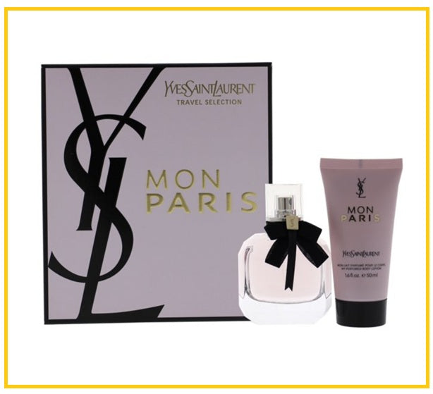 YVES SAINT LAURENT 聖羅蘭反轉巴黎濃香水身體乳套裝 YSL MON PARIS GIFT DUO SET
