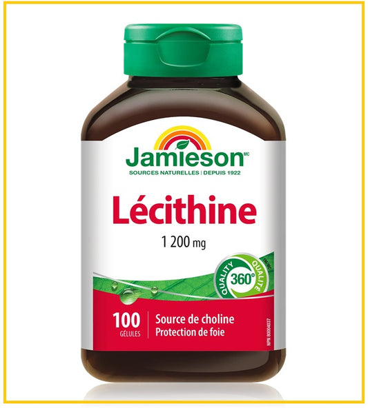 JAMIESON Lecithin Softgels 100 capsules 1200 mg