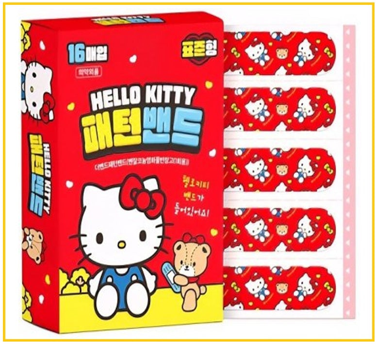 HELLO KITTY 卡通圖案膠布創可貼16片(B) PATTERNED BANDAGE 16PCS (B)