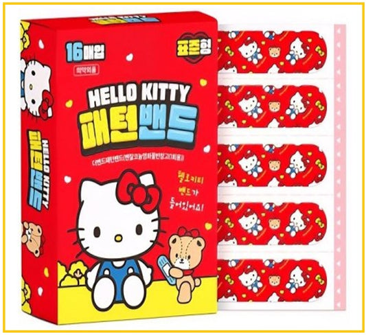 HELLO KITTY Cartoon Patterned Bandage 16pcs (B)