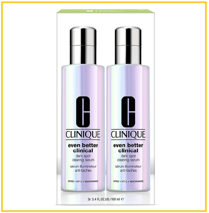 CLINIQUE 倩碧302鐳射瓶美白精華兩件套裝 EVEN BETTER CLINICAL DARK SPOT CLEARING SERUM DUO SET 100ML X2