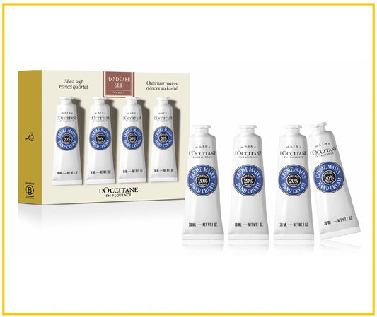 L'OCCITANE 歐舒丹乳木果護手霜四支套裝 LOCCITANE SOFT HANDS QUARTET DUO SET 30ML X4