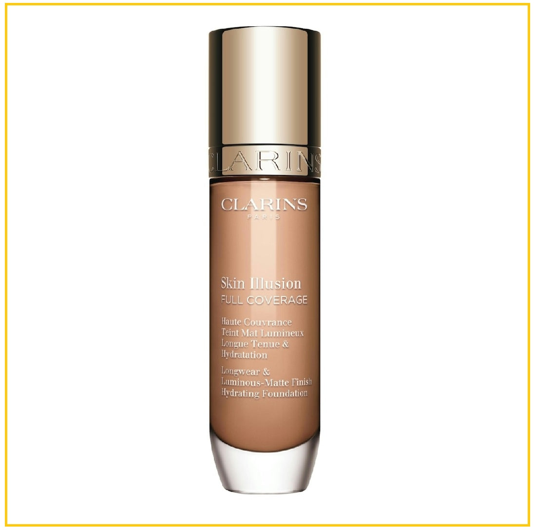 CLARINS 嬌韻詩高遮瑕霧面持妝粉底液 SKIN ILLUSION FULL COVERAGE #100C / #110.5W / #113C / #114N / #115C / #119W 30ML