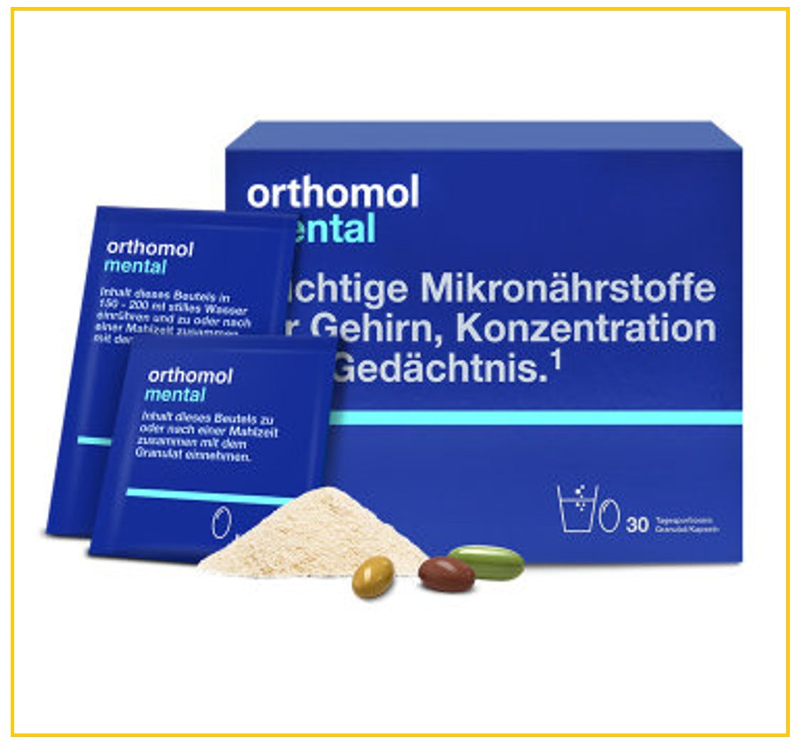 ORTHOMOL 奧適寶30種大腦營養素魚油補腦30日份 MENTAL POWDER 30 DAYS