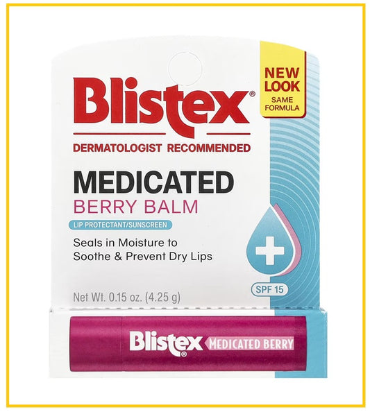 BLISTEX Medicated Lip Protectant Sunscreen SPF 15 Berry 4.25g