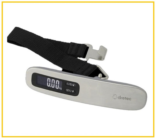 DRETEC 背光式行李磅 SILVER LUGGAGE SCALE WITH BACKLIGHT LS-110SV