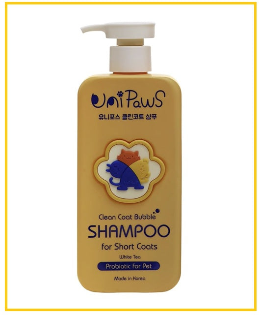UNIPAWS PROBIOTICS DOG FOR SHORT-HAIRED CLEAN COAT SHAMPOO 500ML
