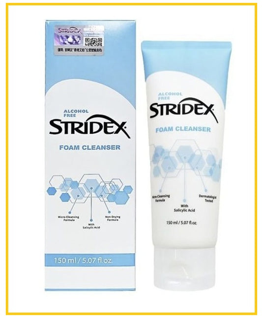 STRIDEX 施顏適水楊酸清潔祛痘洗面奶帶防偽標 SALICYLIC ACID FOAM CLEANSER 150ML