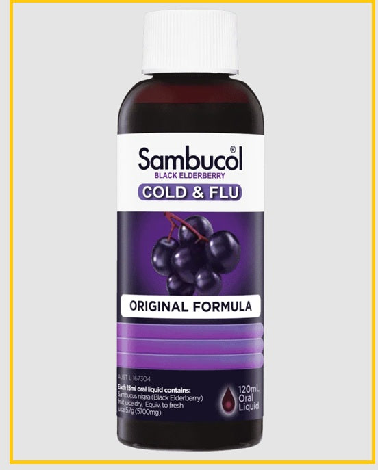 SAMBUCOL Black Elderberry Cold &amp; Flu Syrup 120ml