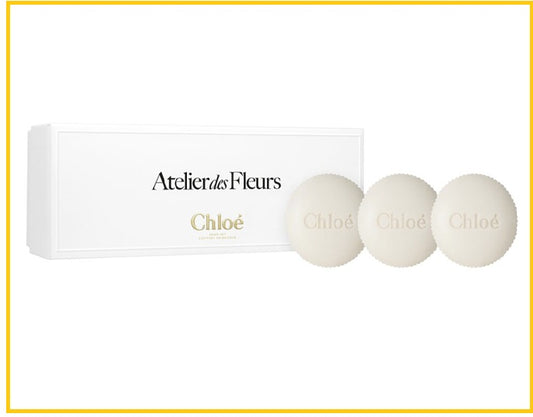 CHLOE ATELIER DES FLEURS 3 PIECE SOAP DUO SET 100G X3