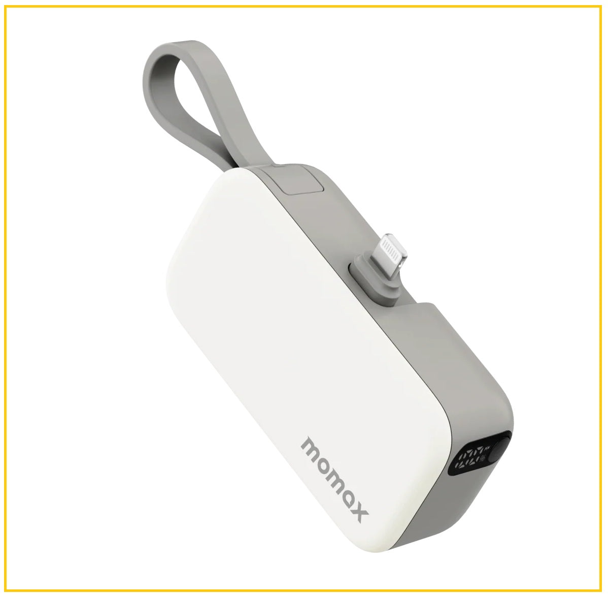 MOMAX 内置可折叠移動電源 1-POWER MINI 5000MAH BUILT-IN FOLDABLE LIGHTNING POWER BANK #WHITE / #BLACK IP130MFI