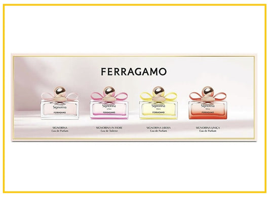 SALVATORE 菲拉格慕芭蕾小樣香水四件套裝 FERRAGAMO SIGNORINA MINI SET 5ML X4