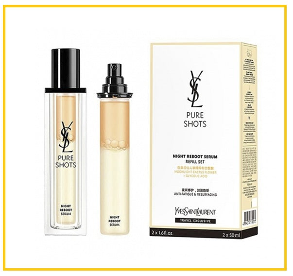 YVES SAINT LAURENT 聖羅蘭夜皇后精華兩件套裝 YSL NIGHT REBOOT SERUM REFILL DUO SET 50ML X2