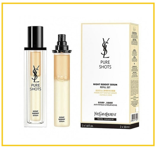 YVES SAINT LAURENT YSL NIGHT REBOOT SERUM REFILL DUO SET 50ML X2