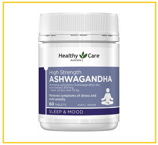 HEALTHY CARE 高濃度南非醉茄60粒 HIGH STRENGTH ASHWAGANDHA SLEEP & MOOD 60 TABLETS