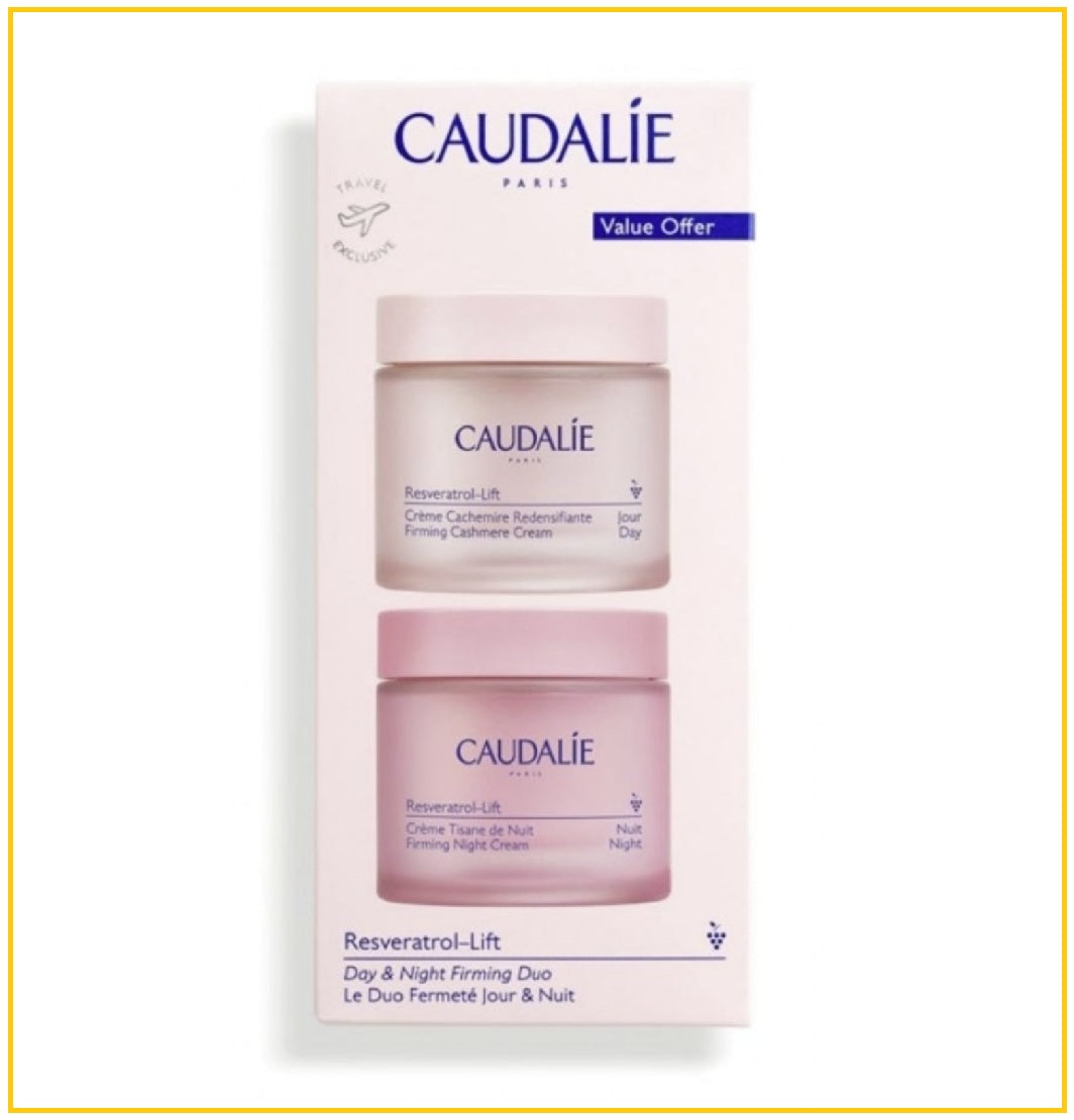 CAUDALIE 歐緹麗白藜蘆醇日霜晚霜兩件套裝 RESVERATROL-LIFT DAY & NIGHT FIRMING DUO SET 50ML X2