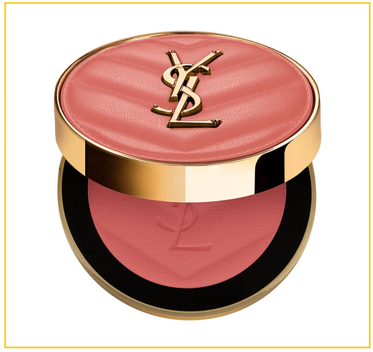 YVES SAINT LAURENT 聖羅蘭先鋒高定皮革腮紅胭脂 YSL MAKE ME BLUSH BOLD BLURRING POWDER BLUSH #37 PEACHY NUDE 6G