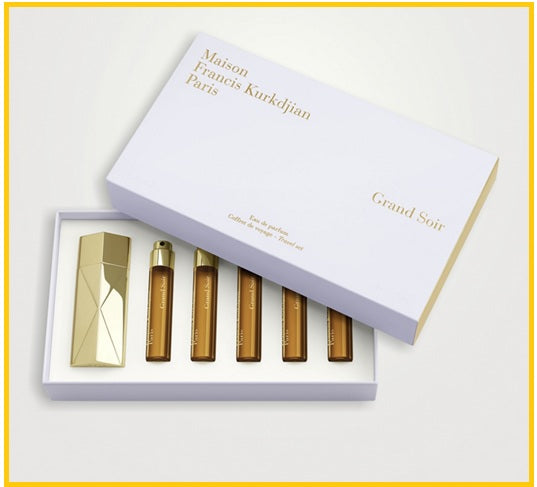MAISON FRANCIS KURKDJIAN 庫爾吉安巴黎夜色香水套裝 MFK PARIS GRAND SOIR EAU DE PARFUM TRAVEL DUO SET 11ML X5