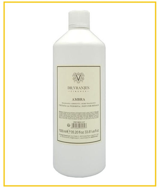 DR VRANJES FIRENZE Nordic Window Amber Reed Diffuser Refill AMBRA REFILL 1000ML