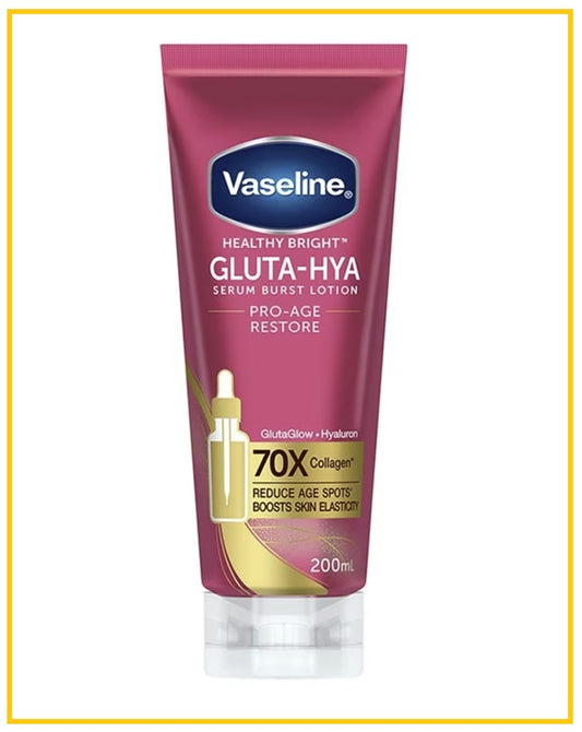 VASELINE 凡士林紅色抗衰身體乳 HEALTHY BRIGHT GLUTA-HYA SERUM BURST LOTION PRO-AGE RESTORE 200ML