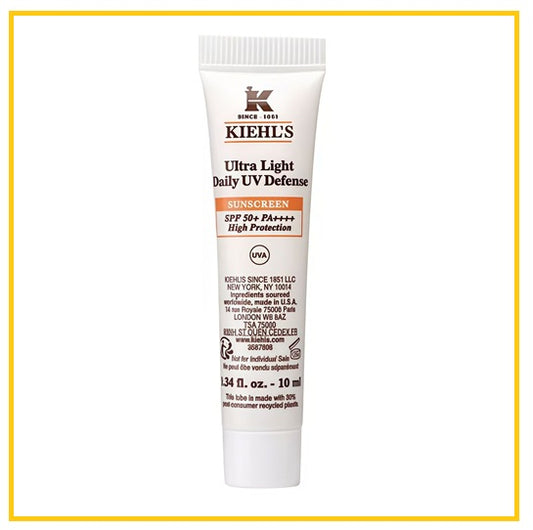 KIEHL'S UV Defense Sunscreen Sample KIEHLS ULTRA LIGHT DAILY UV DEFENSE 10ML