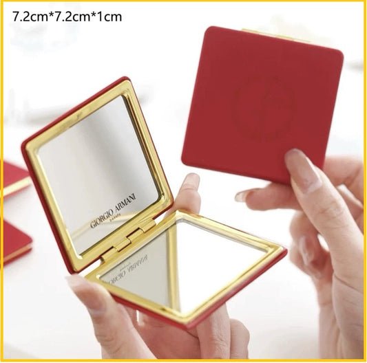GIORGIO ARMANI RED VELVET CARD MIRROR