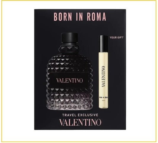 VALENTINO 華倫天奴男士香水套盒 UOMO BORN IN ROMA EAU DE TOILETTE DUO SET