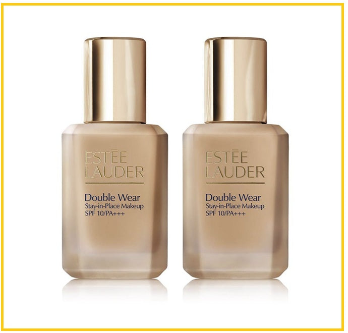 ESTEE LAUDER 雅詩蘭黛第二代持妝粉底液兩支套裝 DOUBLE WEAR STAY-IN-PLACE SPF 10 FOUNDATION #1W2 SAND DUO SET 30ML X2