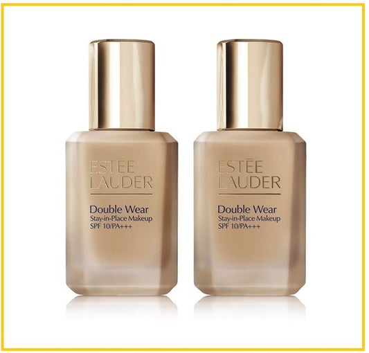 ESTEE LAUDER 雅詩蘭黛第二代持妝粉底液兩支套裝 DOUBLE WEAR STAY-IN-PLACE SPF 10 FOUNDATION #1W2 SAND DUO SET 30ML X2