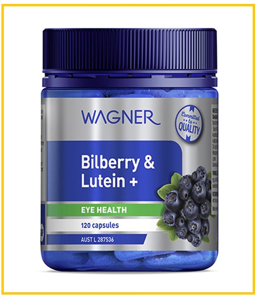 WAGNER Blueberry &amp; Lutein Eye Health Capsules 120 Capsules