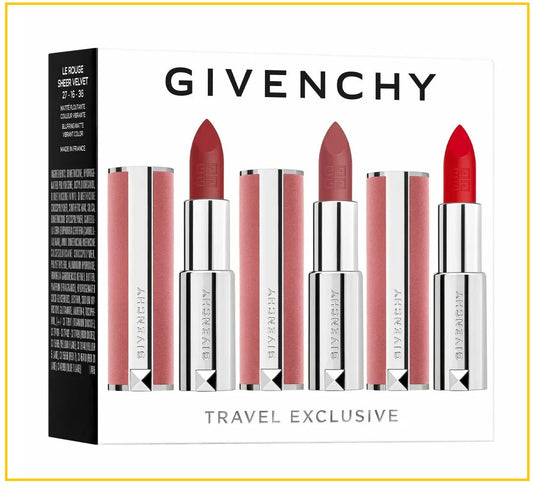 GIVENCHY 紀梵希粉絲絨口紅唇膏三件套裝 LE ROUGE VELVET LIPSTICK TRIO SET 3.4G X3