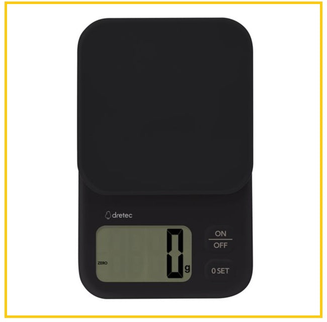 DRETEC 電子料理磅秤 DIGITAL SCALE EKURE 3KG KS-839BK
