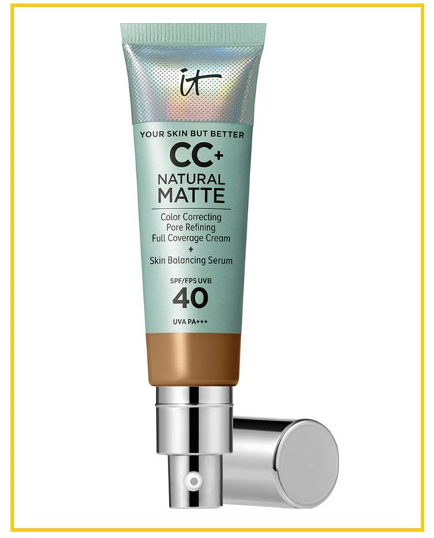 IT COSMETICS 依科美綠管CC霜 YOUR SKIN BUT BETTER CC+ NATURAL MATTE SPF40 #FAIR BEIGE / #FAIR WARM / #RICH HONEY 32ML