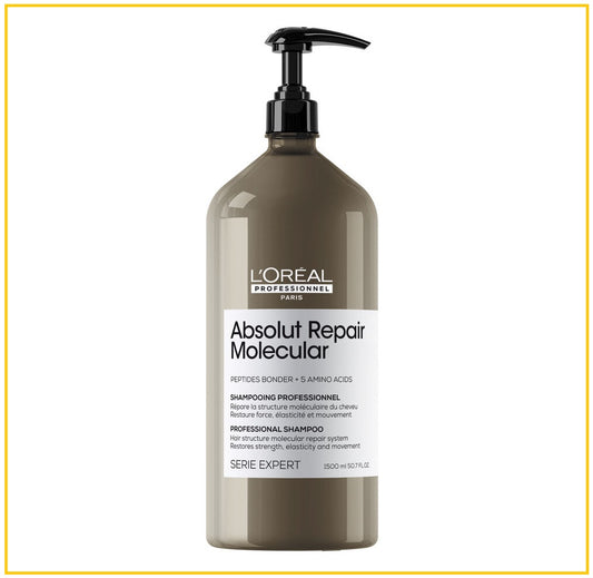 L'OREAL PROFESSIONNEL 歐萊雅瞬順修護奢潤洗髮精 ABSOLUT REPAIR MOLECULAR SHAMPOO 1500ML