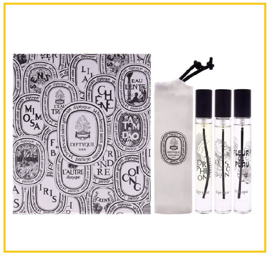 DIPTYQUE EAU DE PARFUM DISCOVERY DUO SET 7.5ML X3