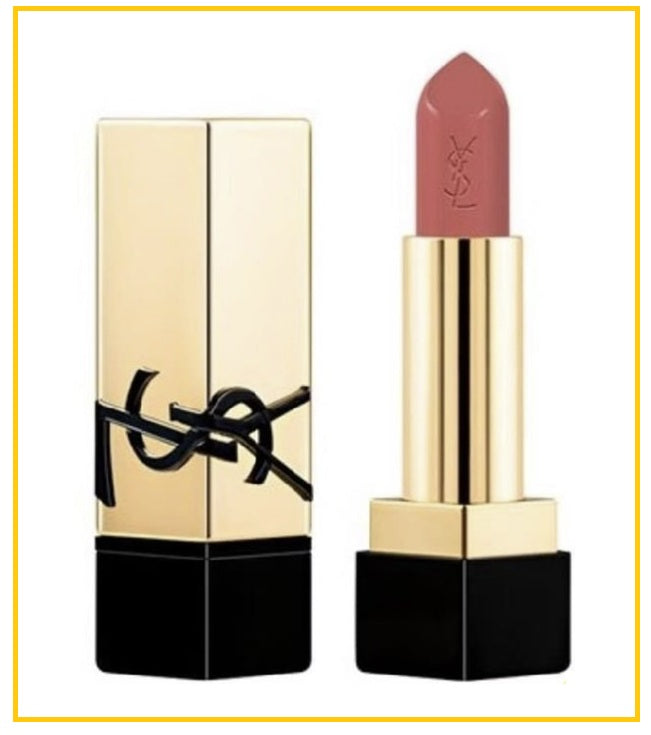 YVES SAINT LAURENT 聖羅蘭黑金方管口紅唇膏 YSL ROUGE PUR COUTURE #08 NUDE 3.8G