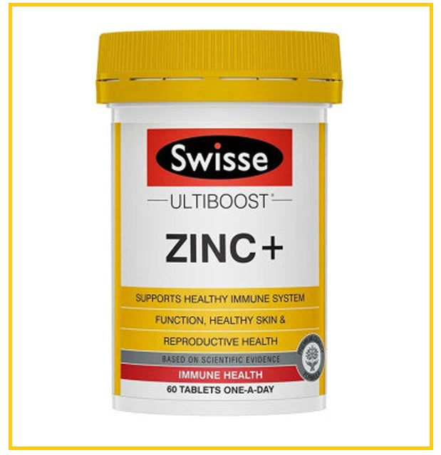 SWISSE 斯維詩成人維生素補鋅片60粒 UULTIBOOST ZINC+ 60 TABLETS