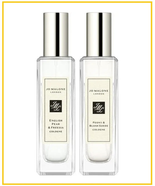 JO MALONE LONDON ENGLISH PEAR & FREESIA AND PEONY & BLUSH SUEDE GIFT DUO SET 30ML X2