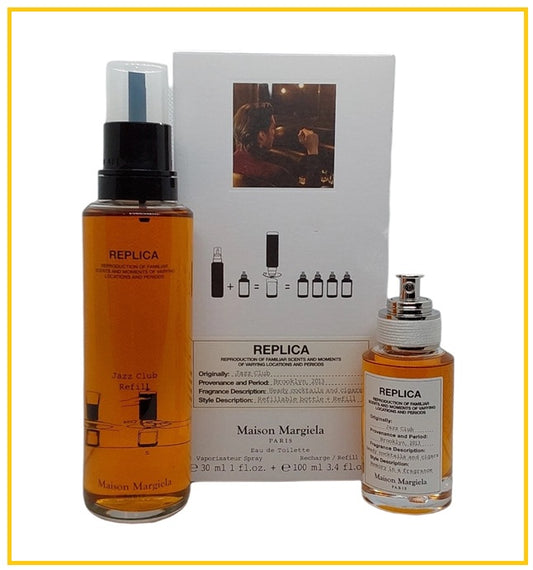 MAISON MARGIELA MMM REPLICA JAZZ CLUB EAU DE TOILETTE + REFILL DUO SET 30ML + 100ML